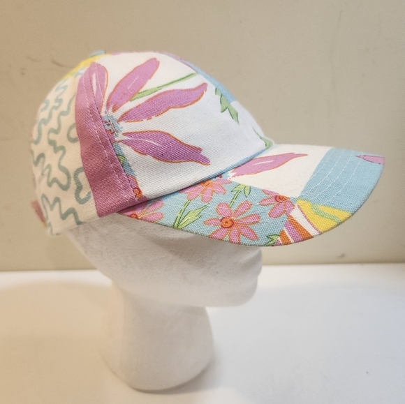 TWO'S COMPANY Women's Floral cotton Adjustable Baseball Cap OS - Picture 2 of 13